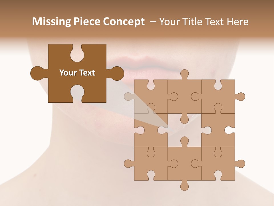 People Row White PowerPoint Template