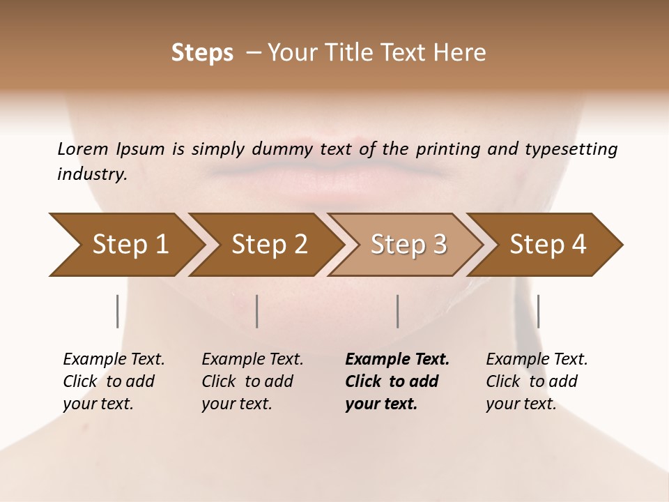 People Row White PowerPoint Template