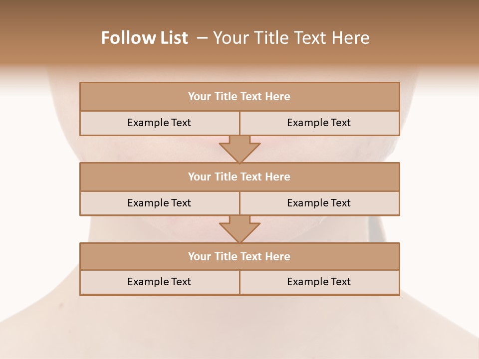 People Row White PowerPoint Template