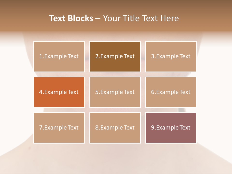 People Row White PowerPoint Template