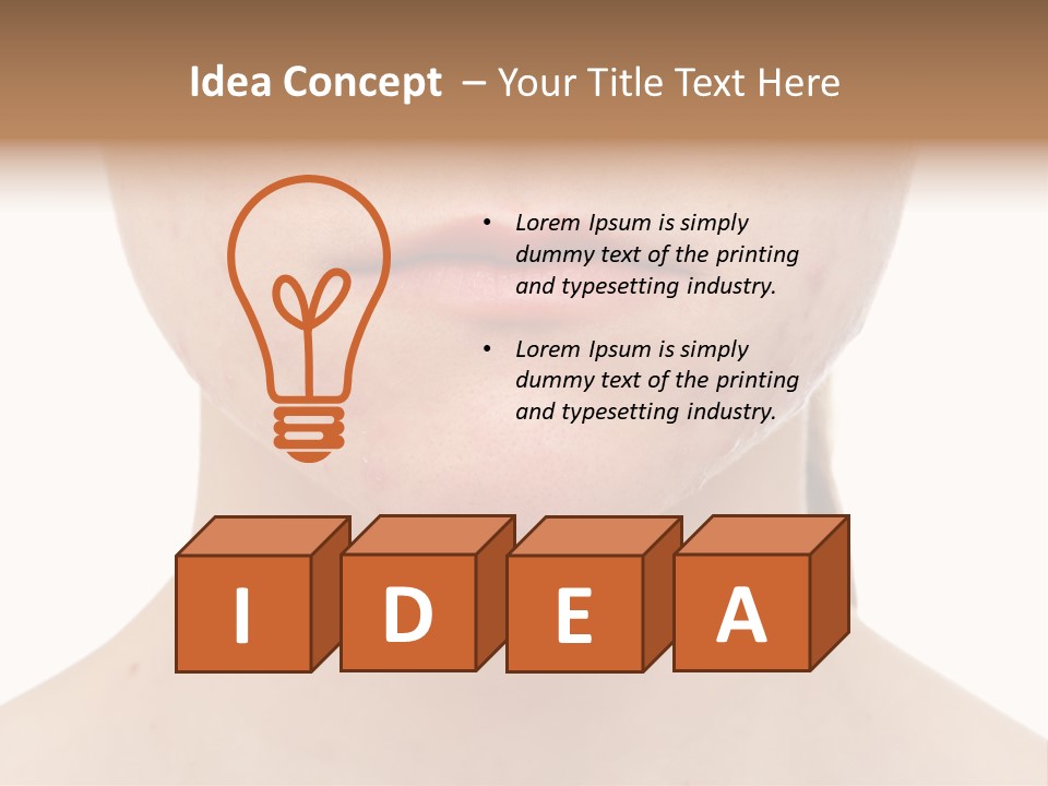 People Row White PowerPoint Template