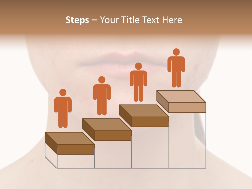 People Row White PowerPoint Template