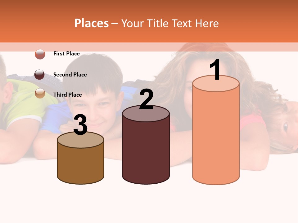 People Row White PowerPoint Template