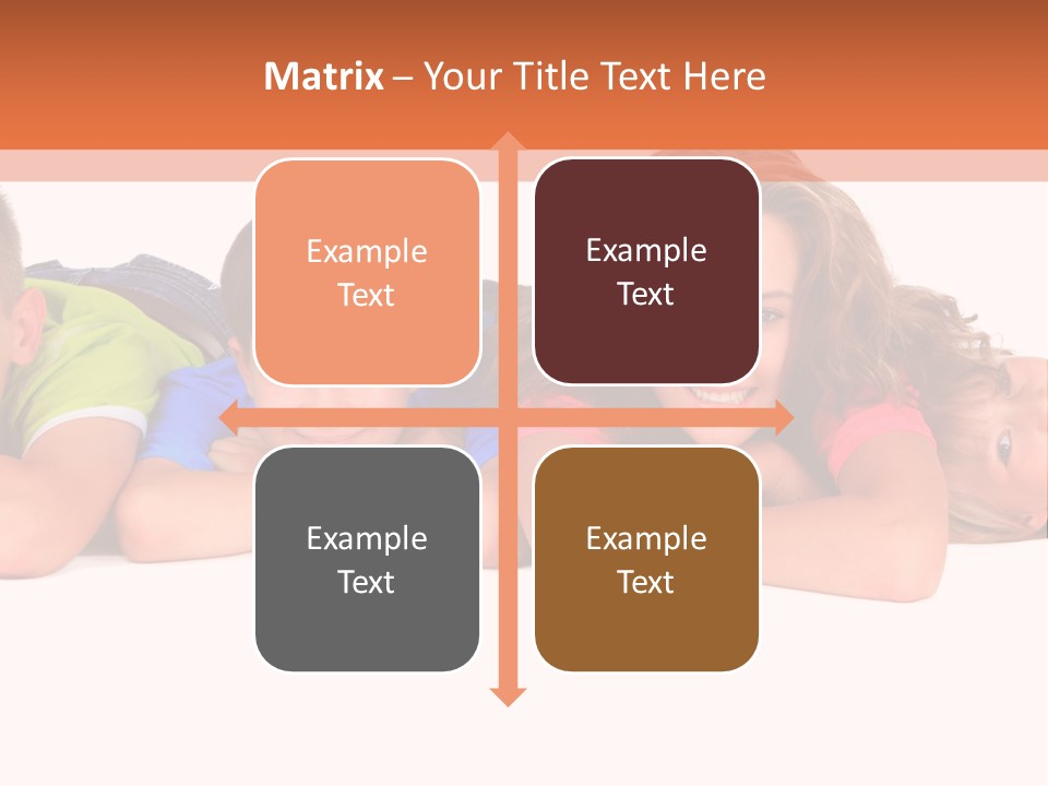 People Row White PowerPoint Template