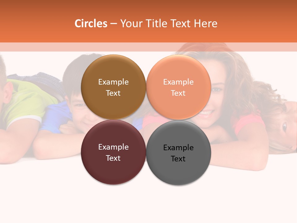 People Row White PowerPoint Template