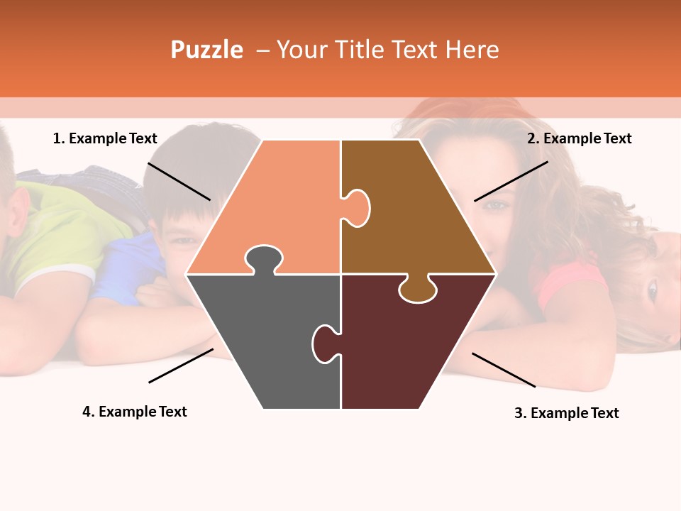 People Row White PowerPoint Template