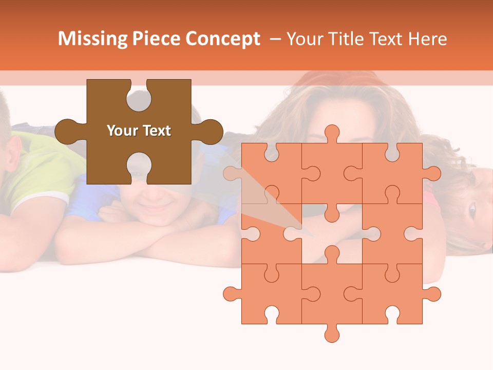 People Row White PowerPoint Template