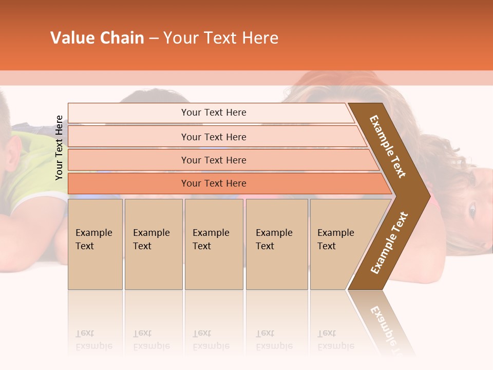 People Row White PowerPoint Template