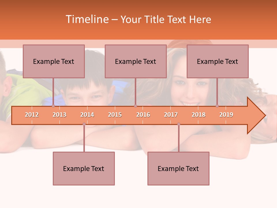 People Row White PowerPoint Template