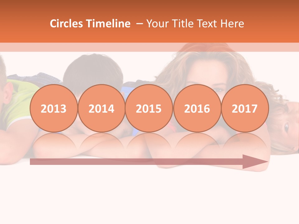 People Row White PowerPoint Template