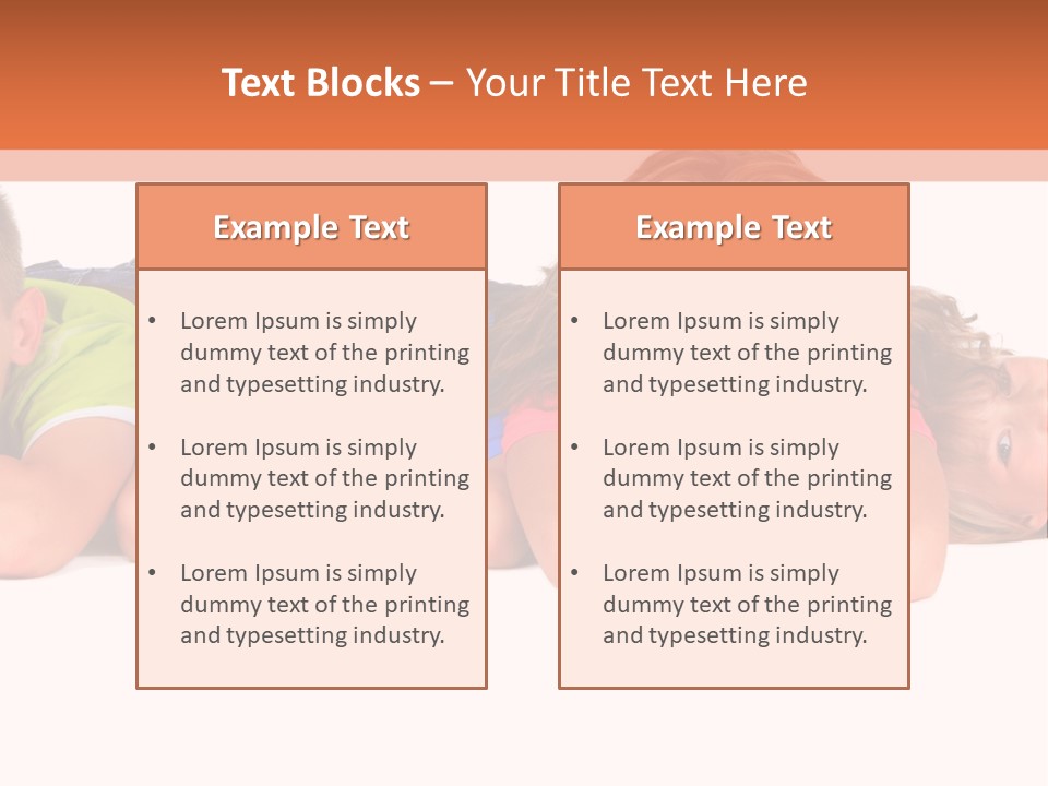 People Row White PowerPoint Template
