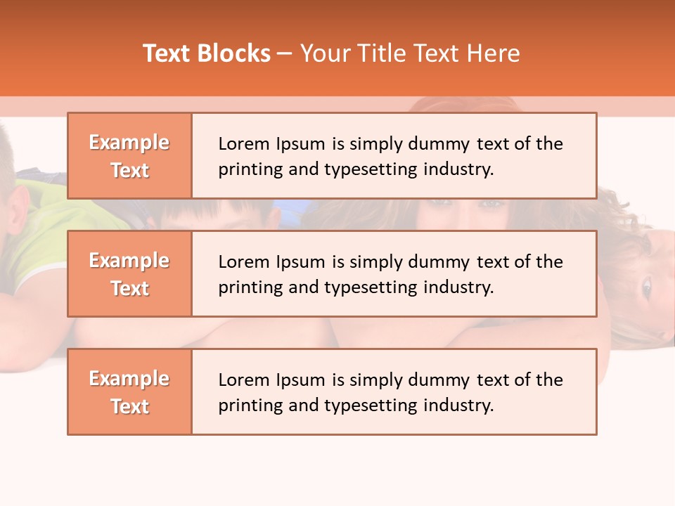People Row White PowerPoint Template