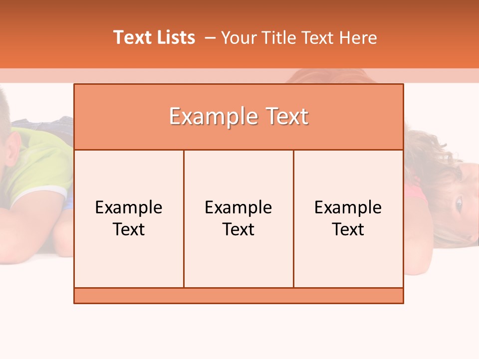 People Row White PowerPoint Template
