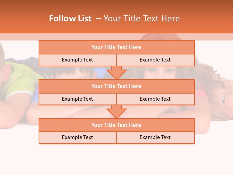 People Row White PowerPoint Template