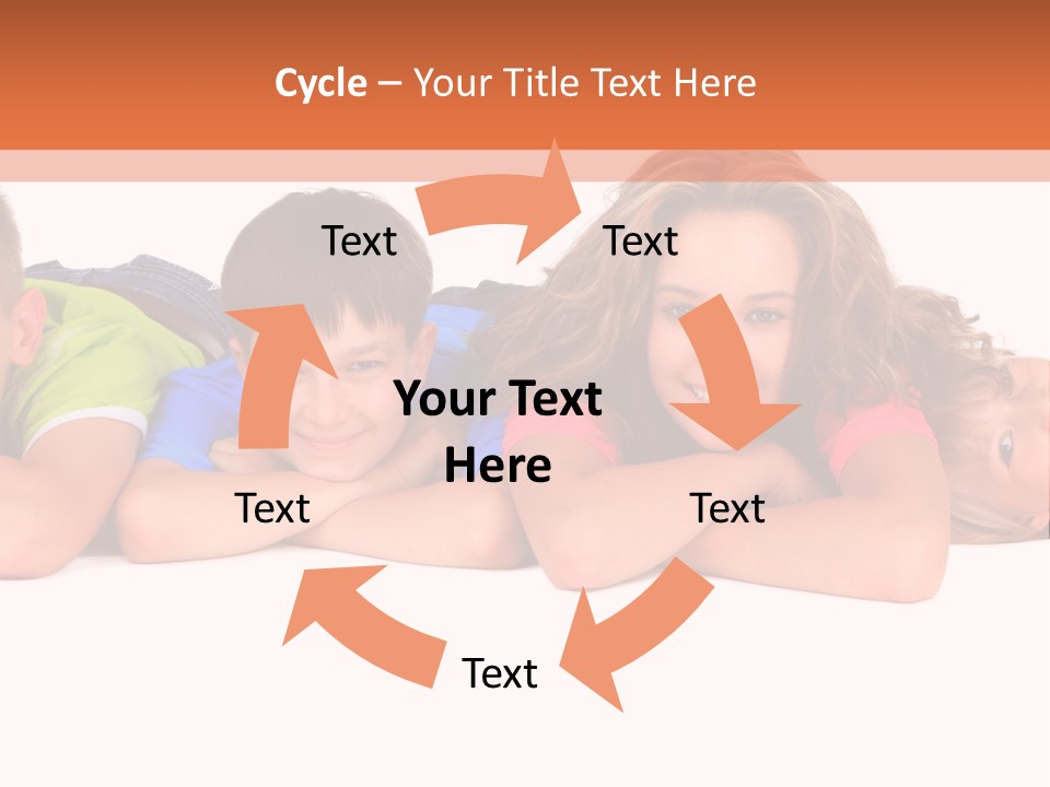 People Row White PowerPoint Template