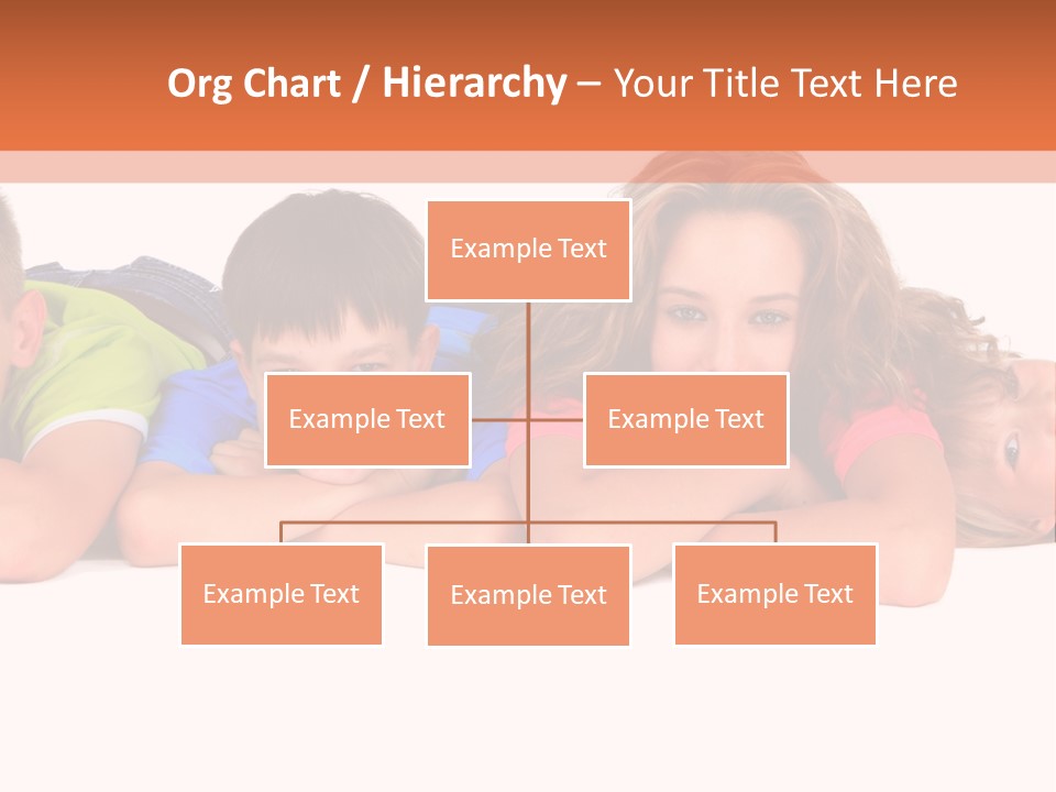People Row White PowerPoint Template