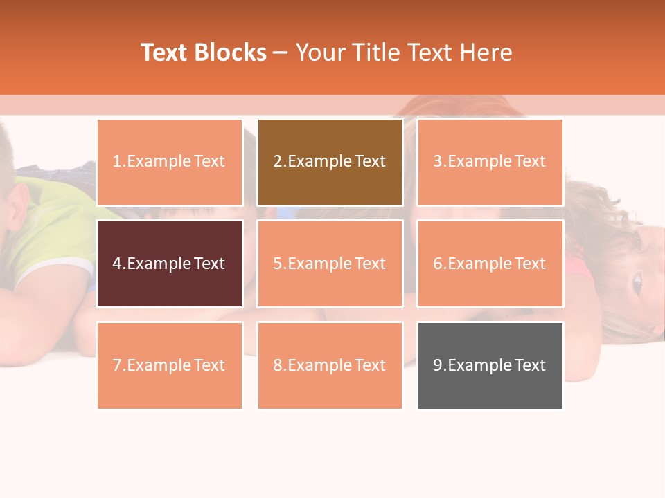 People Row White PowerPoint Template