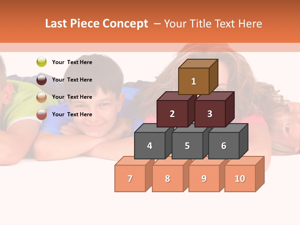 People Row White PowerPoint Template