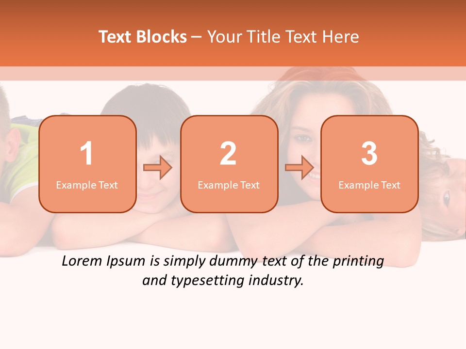 People Row White PowerPoint Template