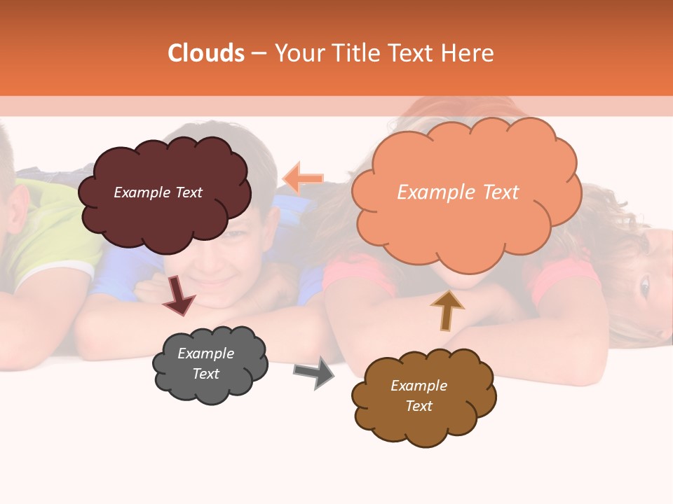 People Row White PowerPoint Template
