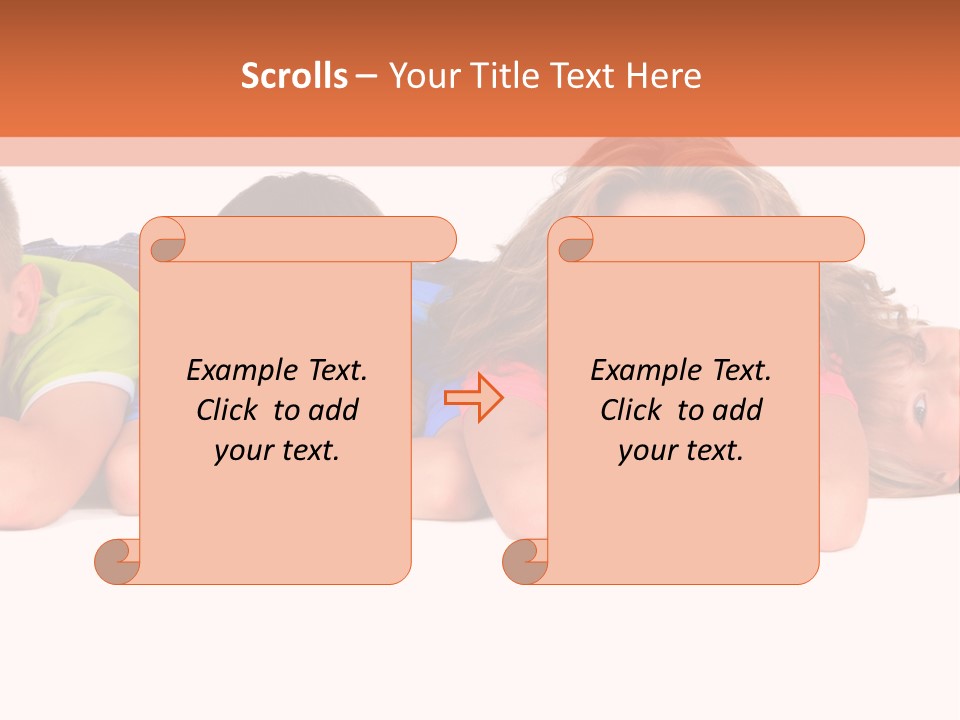 People Row White PowerPoint Template