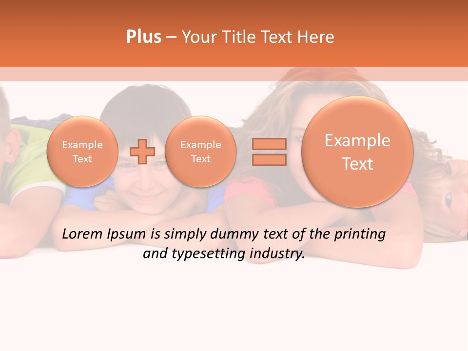 People Row White PowerPoint Template