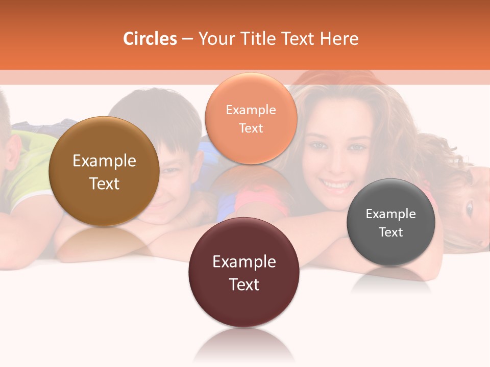 People Row White PowerPoint Template