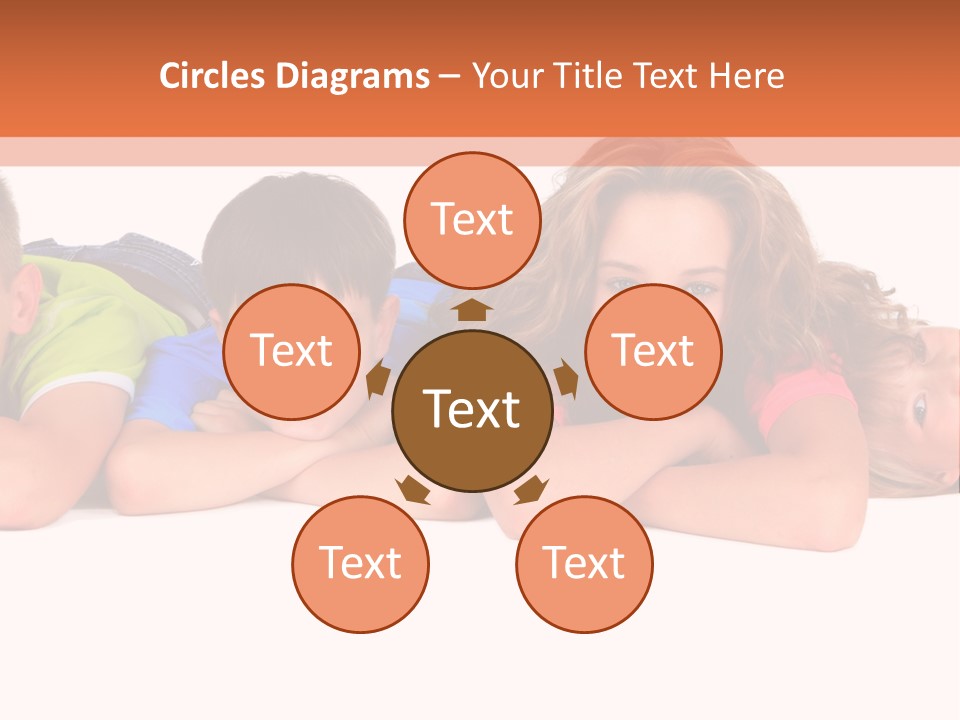 People Row White PowerPoint Template