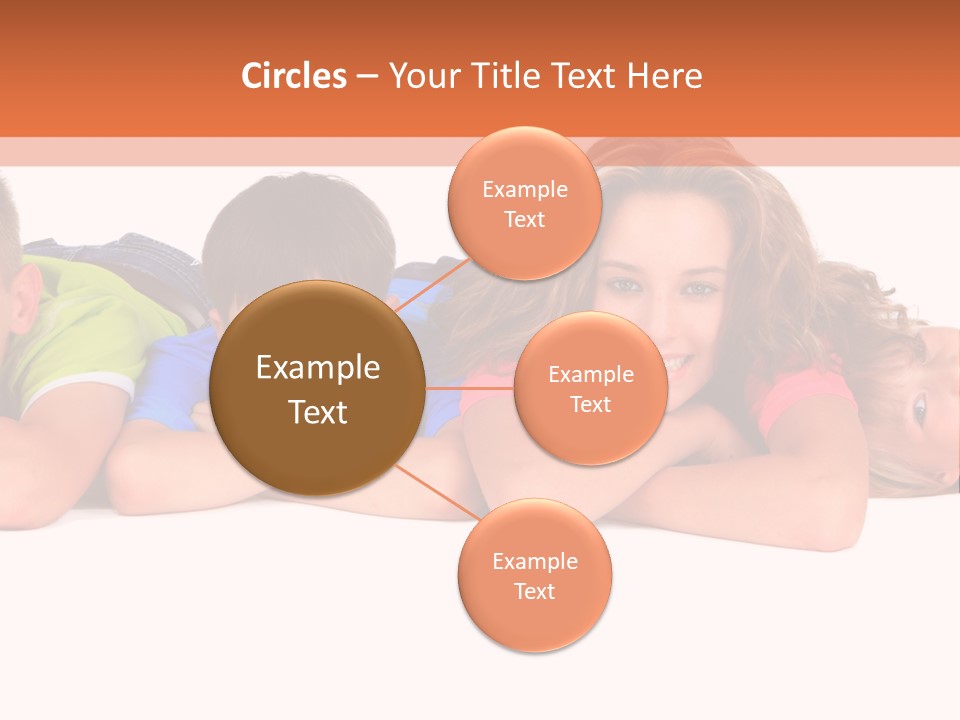 People Row White PowerPoint Template