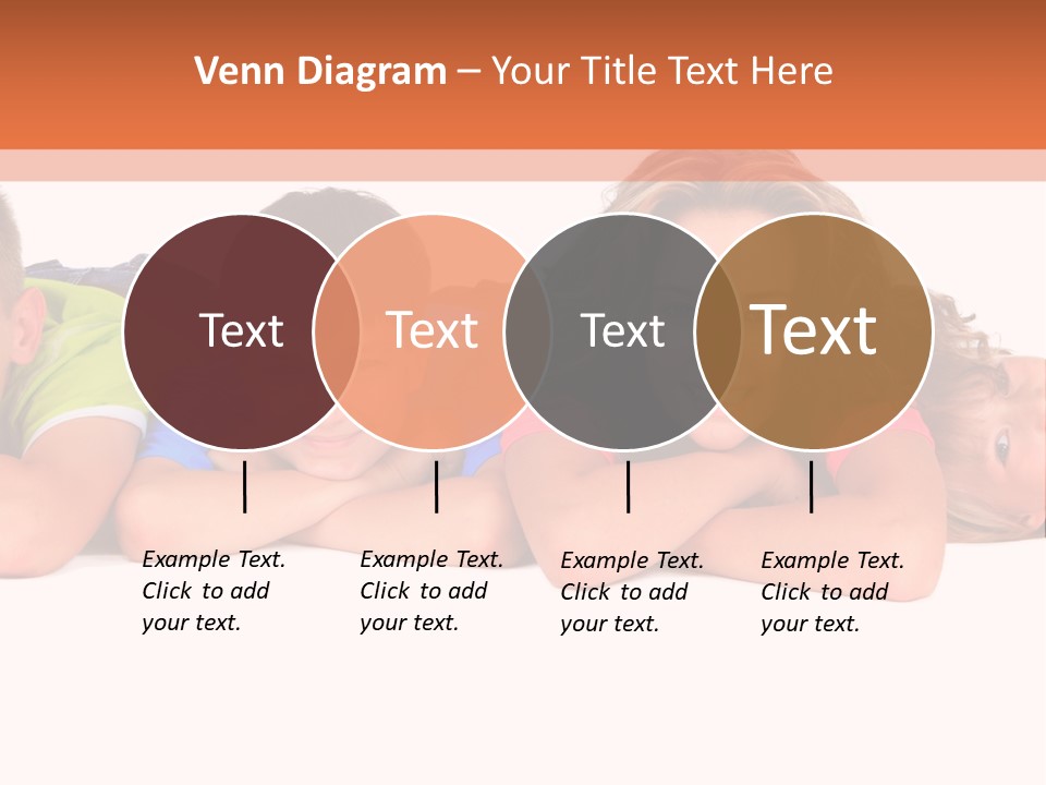 People Row White PowerPoint Template