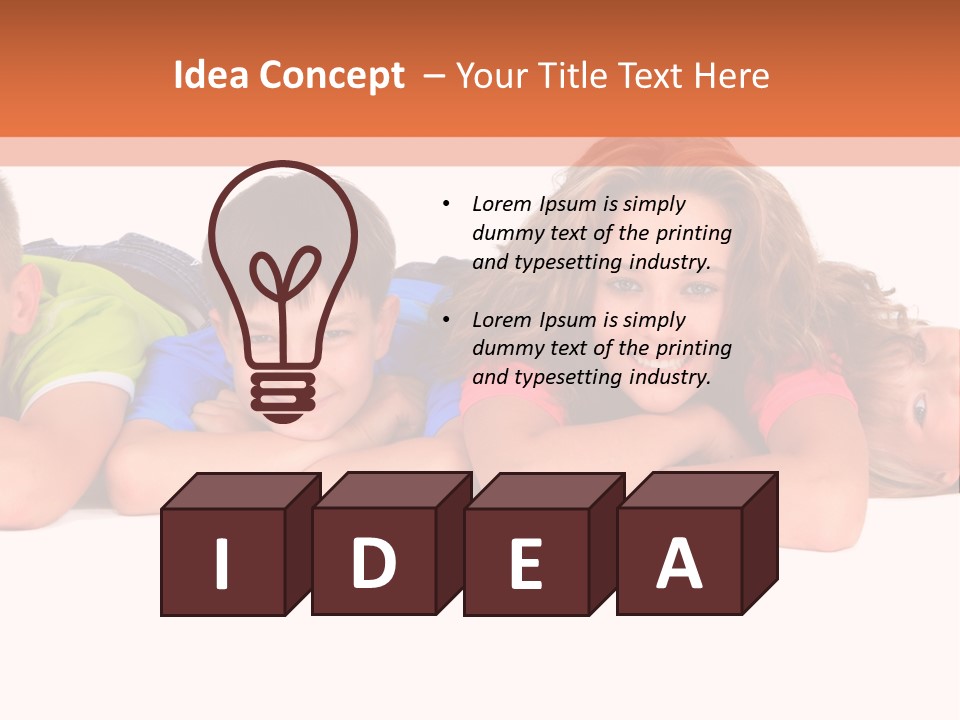 People Row White PowerPoint Template