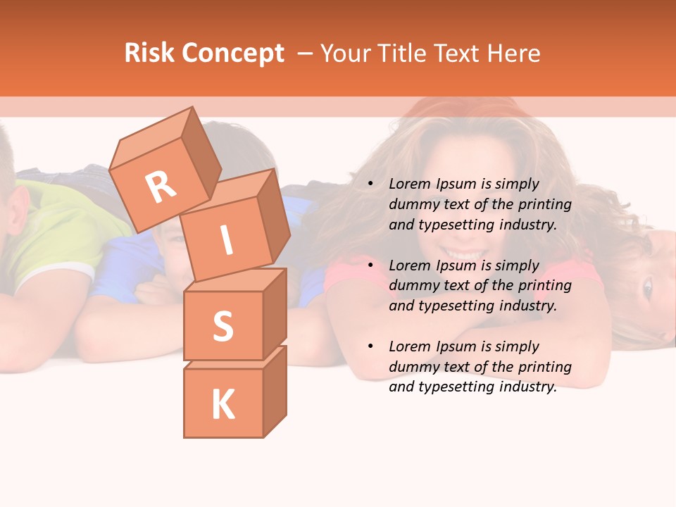 People Row White PowerPoint Template