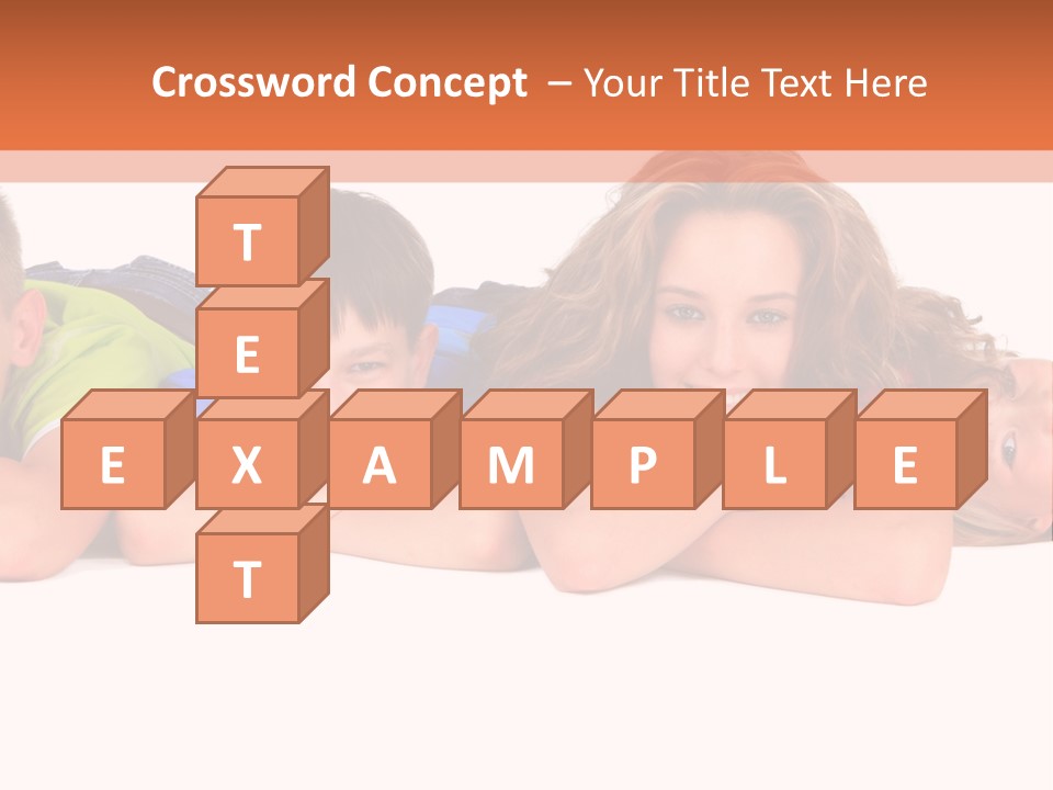 People Row White PowerPoint Template