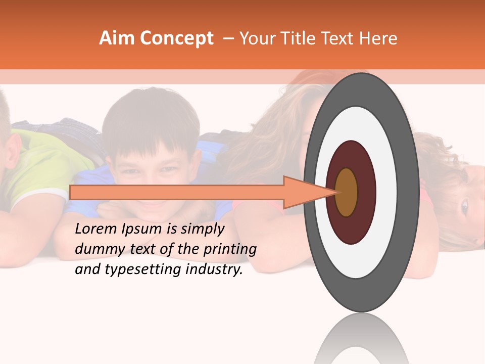 People Row White PowerPoint Template