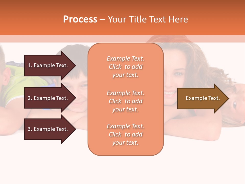 People Row White PowerPoint Template
