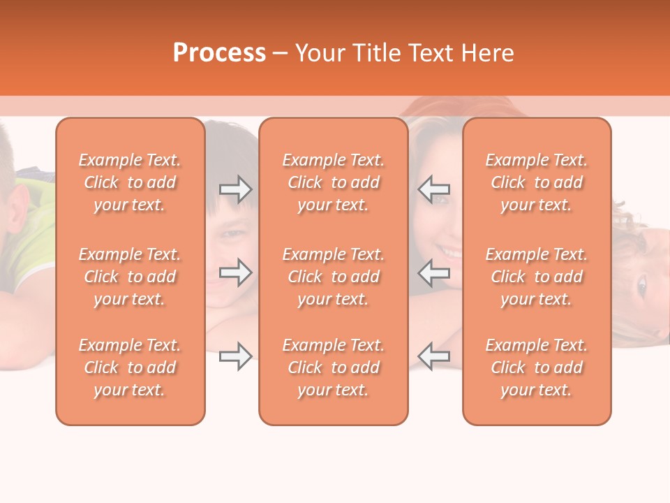People Row White PowerPoint Template