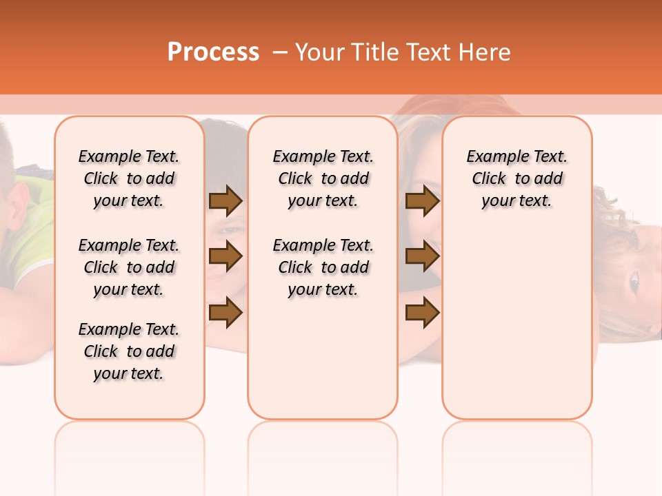 People Row White PowerPoint Template