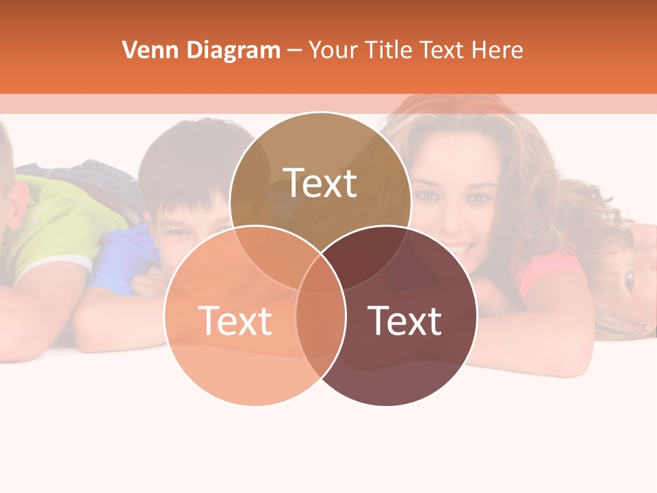 People Row White PowerPoint Template