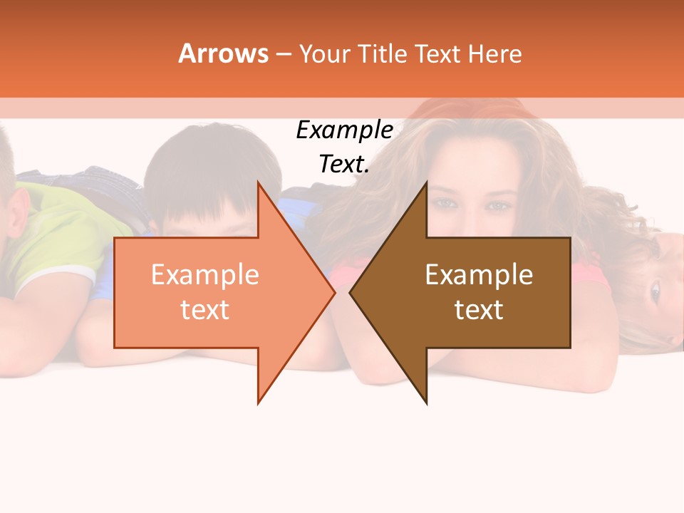 People Row White PowerPoint Template