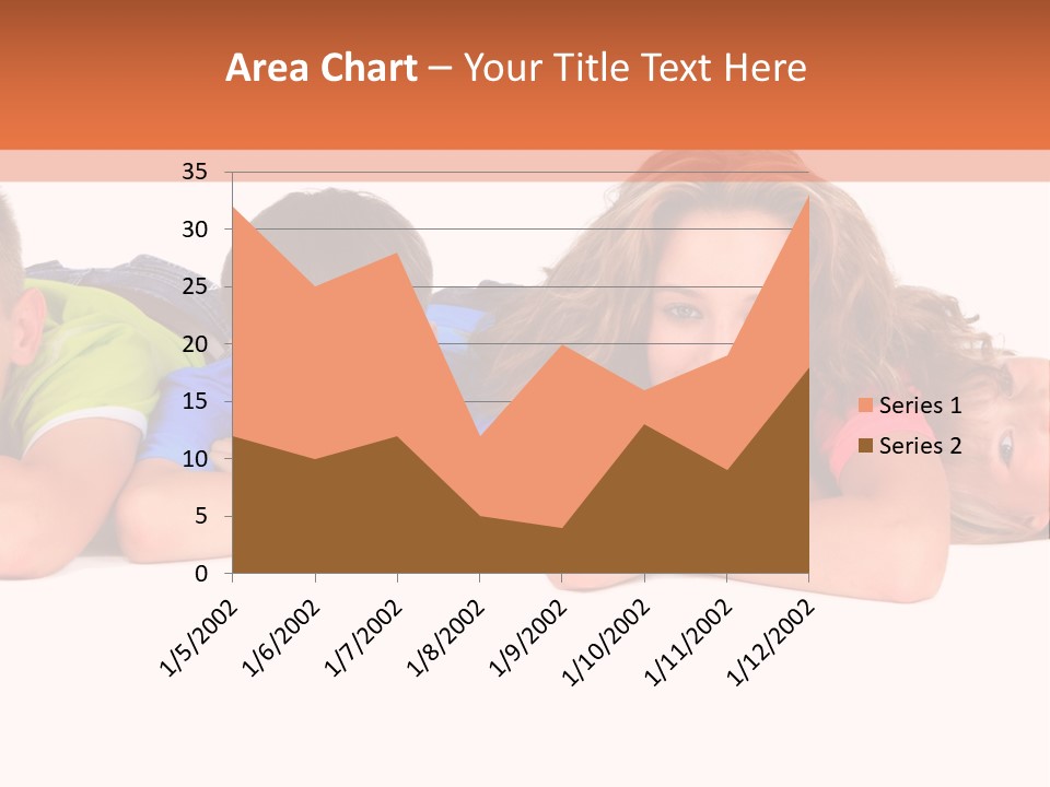 People Row White PowerPoint Template