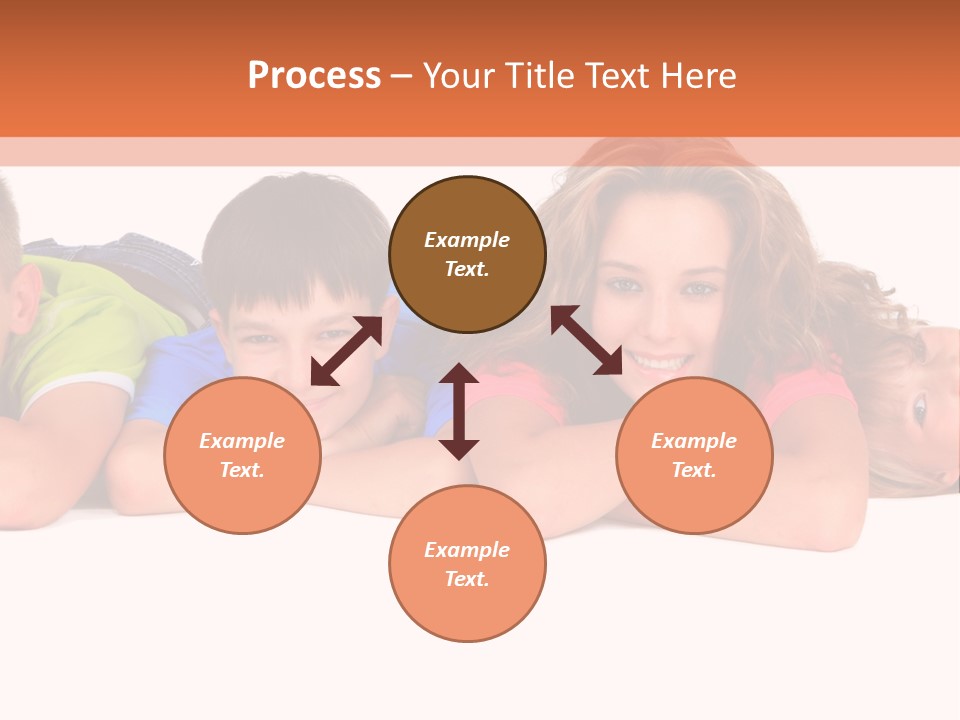 People Row White PowerPoint Template