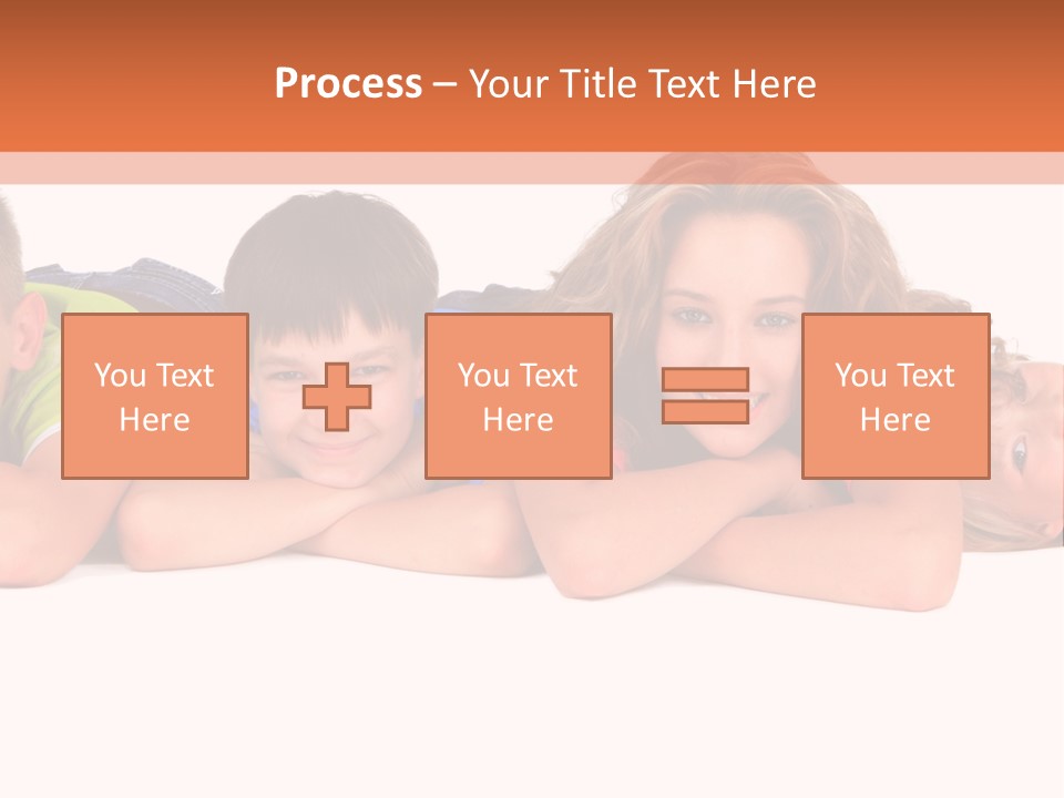 People Row White PowerPoint Template