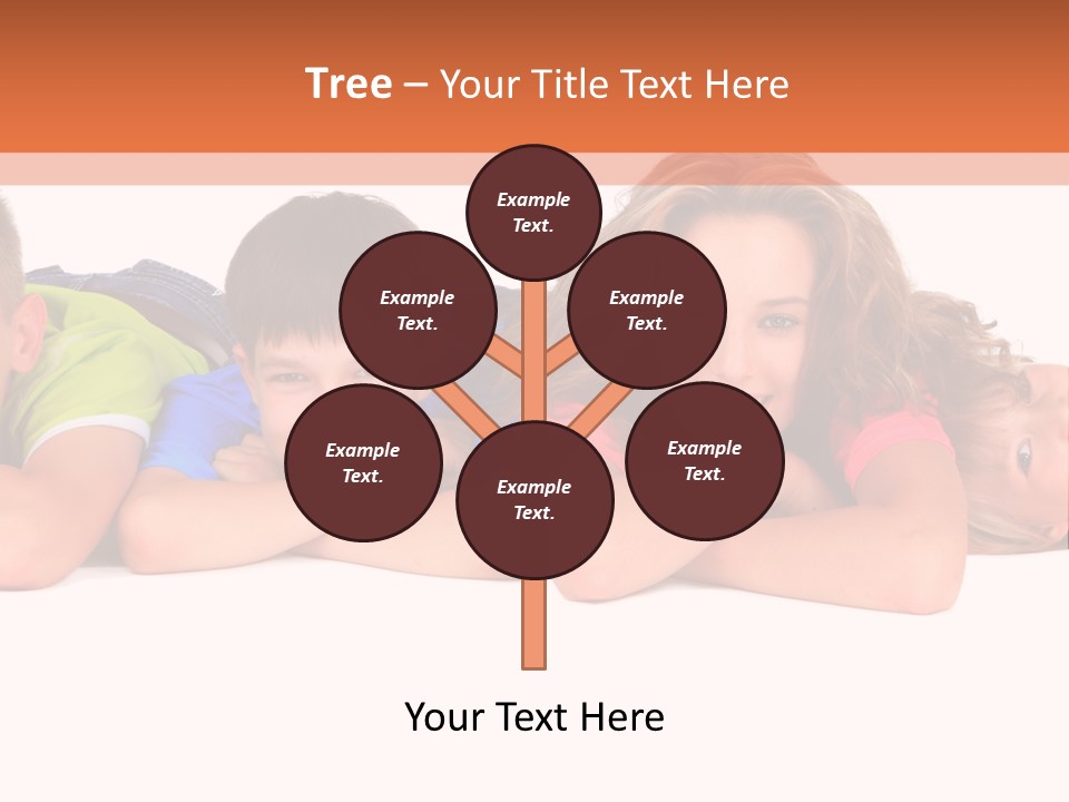 People Row White PowerPoint Template