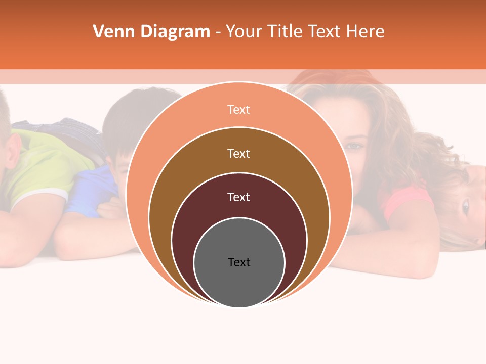 People Row White PowerPoint Template