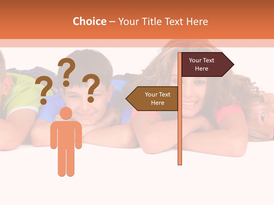 People Row White PowerPoint Template