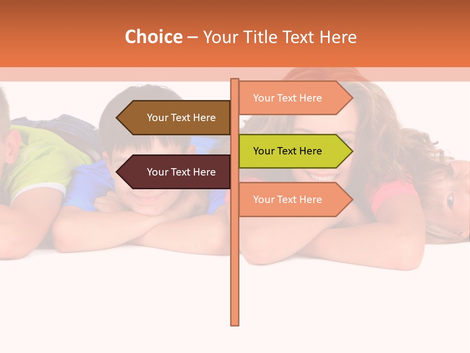 People Row White PowerPoint Template
