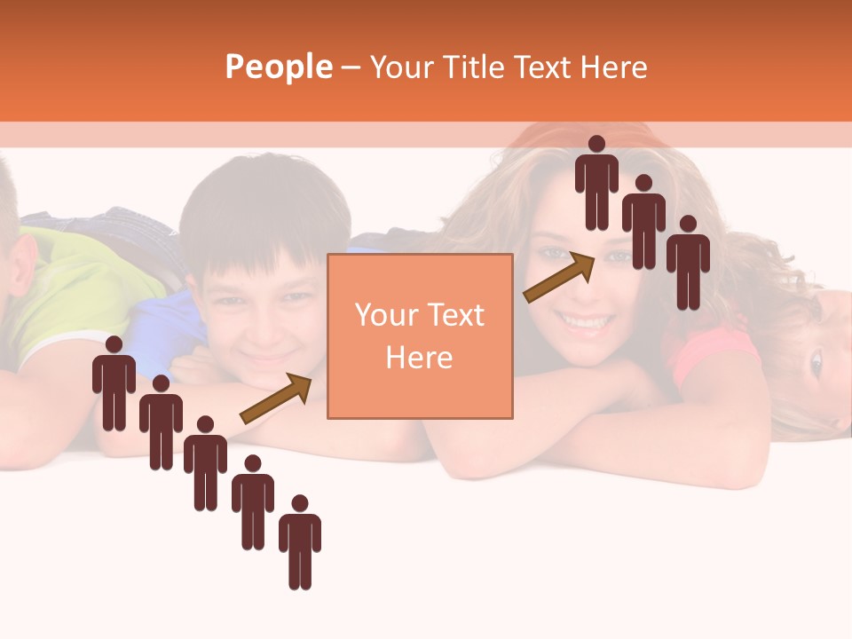 People Row White PowerPoint Template