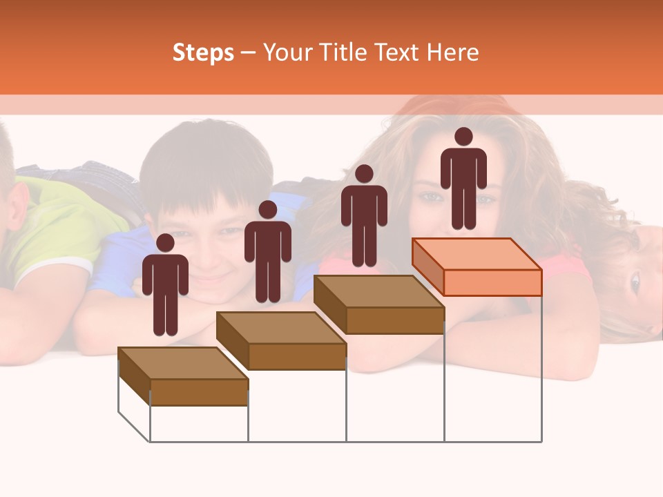 People Row White PowerPoint Template