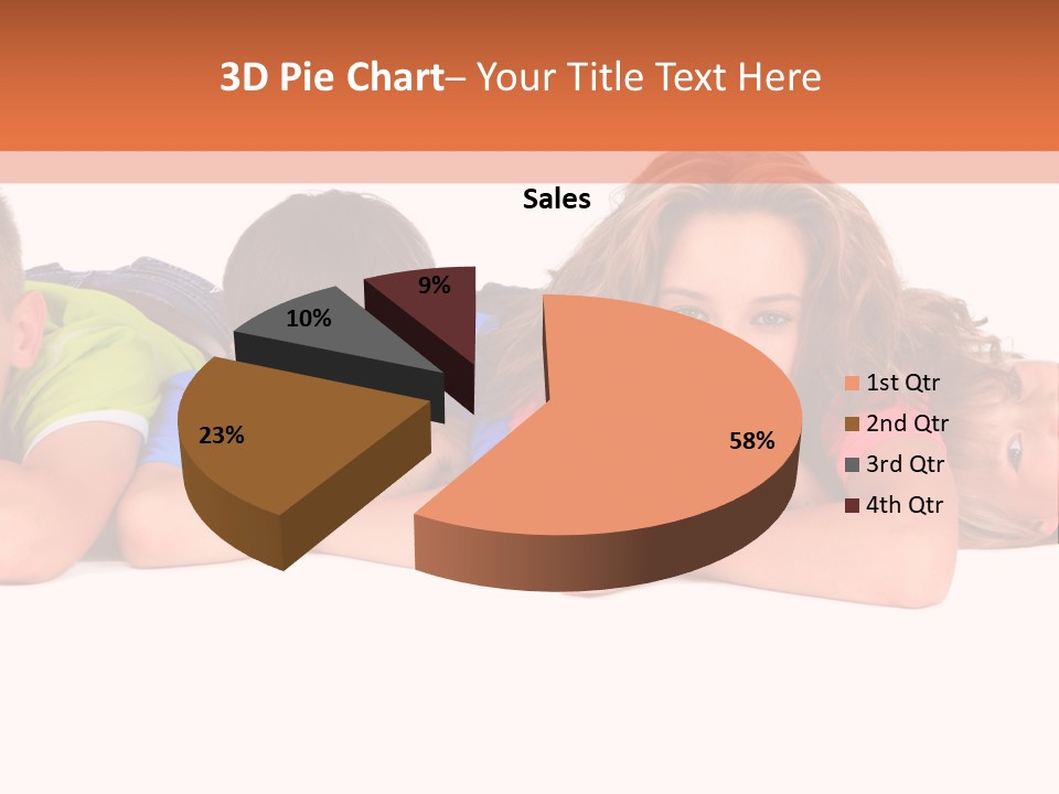 People Row White PowerPoint Template