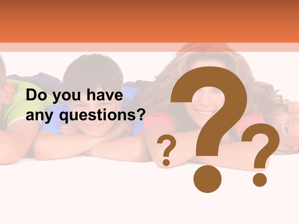 People Row White PowerPoint Template